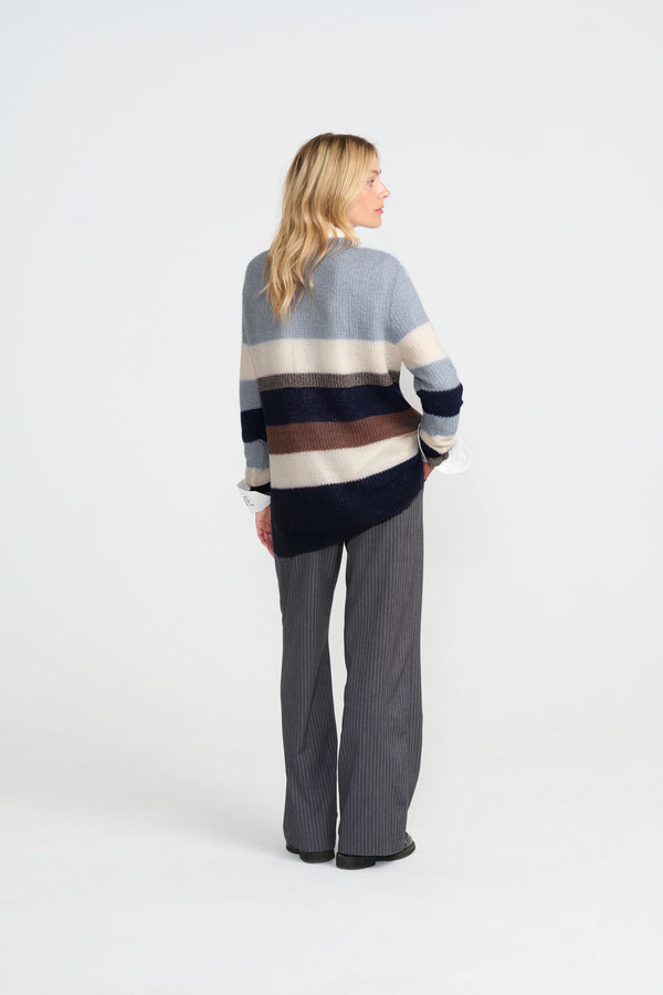 Costamani Deni Pullover Knits Blue mix