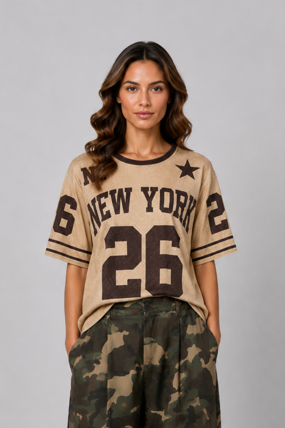 New York Tee - Sand