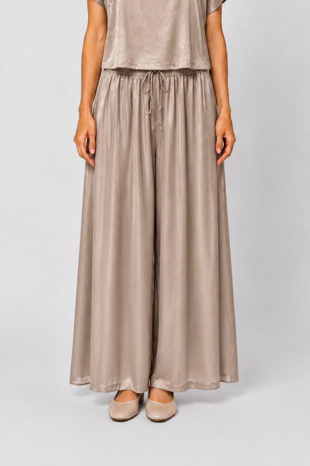 Blush Wide Pants - Deer