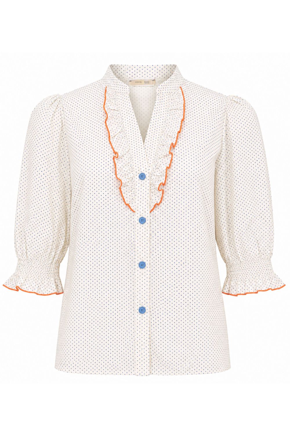 Costamani Dot Shirt Shirts Blue Dot