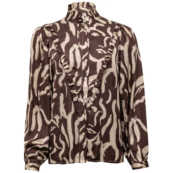 Costamani Face Shirt Shirts Choco/Sand