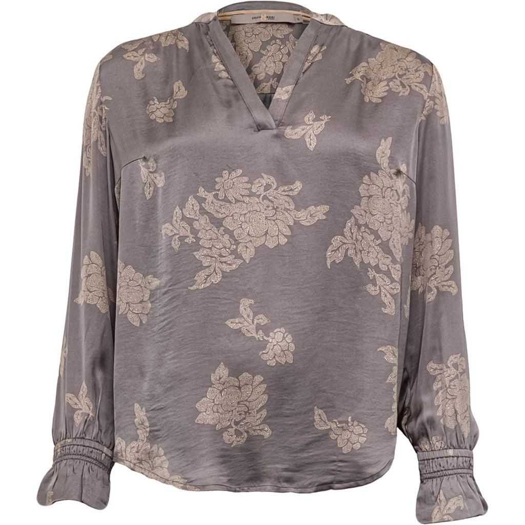 Costamani Flower Shirt Shirts Grey/Sand