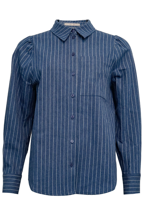 Foxglove SOLID Shirt - Denim Stripe