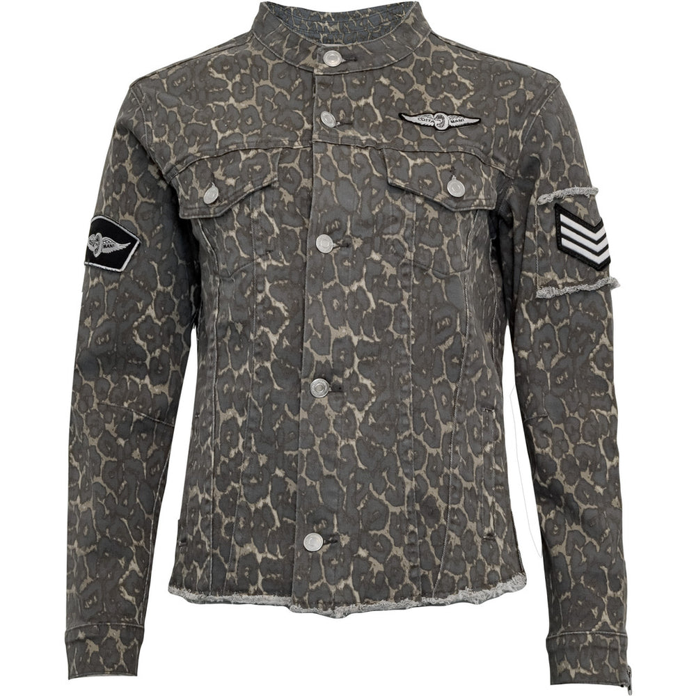 Foxy Leopard Jacket - Gray Leo – Costamani