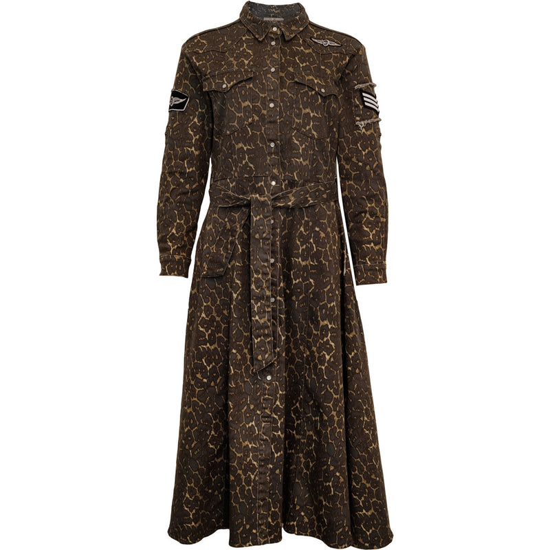 Costamani Foxy Leopard Long Dress Dresses Grey