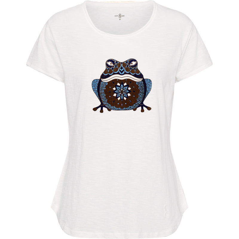 Costamani Frog Tee T-shirts White W/Blue Mix