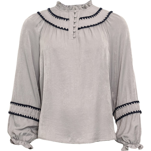 Hanks Blouse - Blue W/Midnight