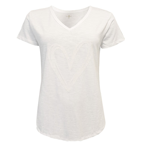 Heart Tee - White