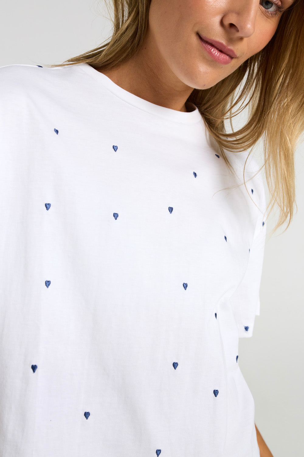 Costamani Heart Tee T-shirts Sea Blue Heart