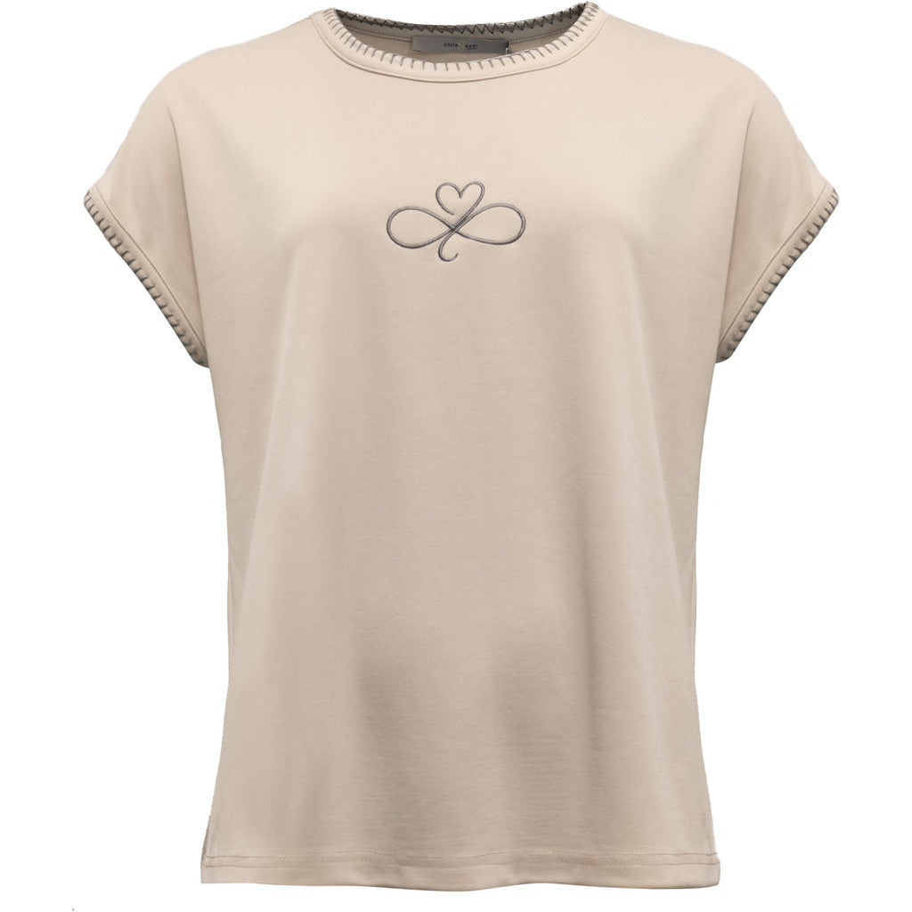 Costamani Heart Tee T-shirts Dark sand