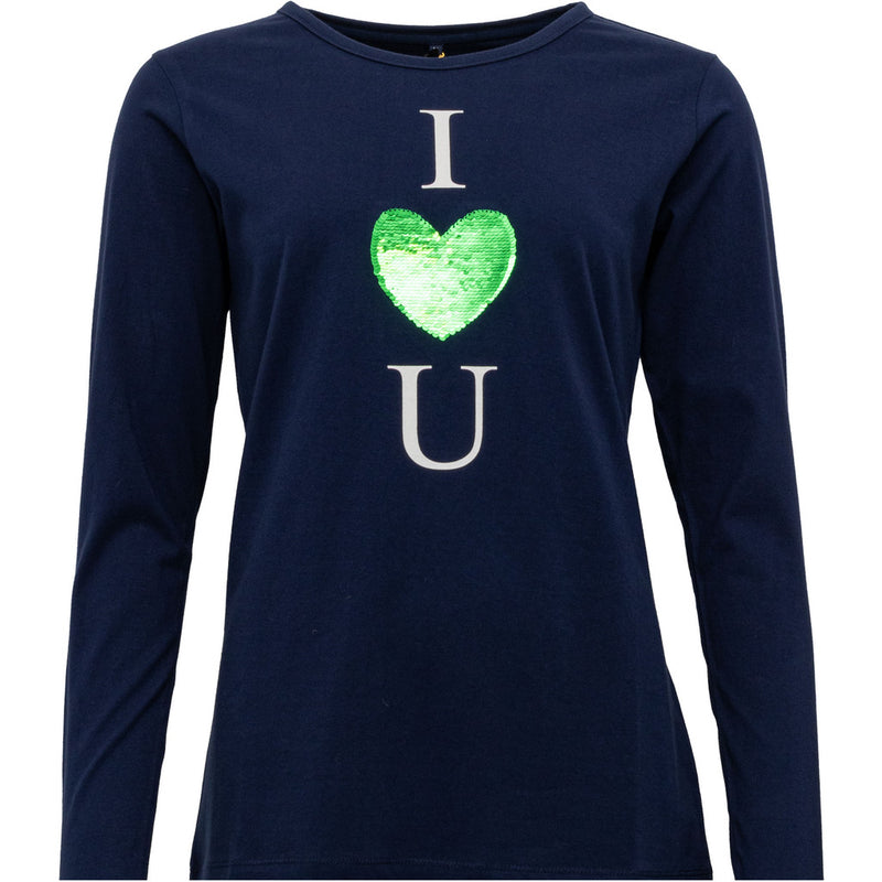 Costamani I Love U T-shirts Deep Blue