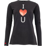 Costamani I Love U T-shirts Red sequins