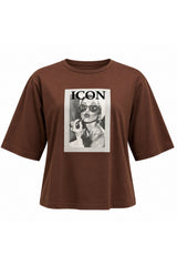 Icon Glasses Tee - Choco