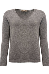 Jimmy Pullover Detaljer - Gråmelerad