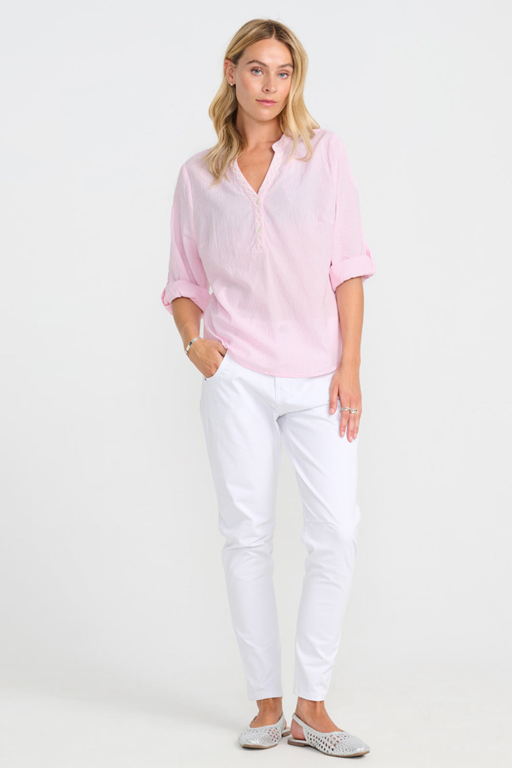 Costamani Josephine Shirt Shirts Pink Stripe
