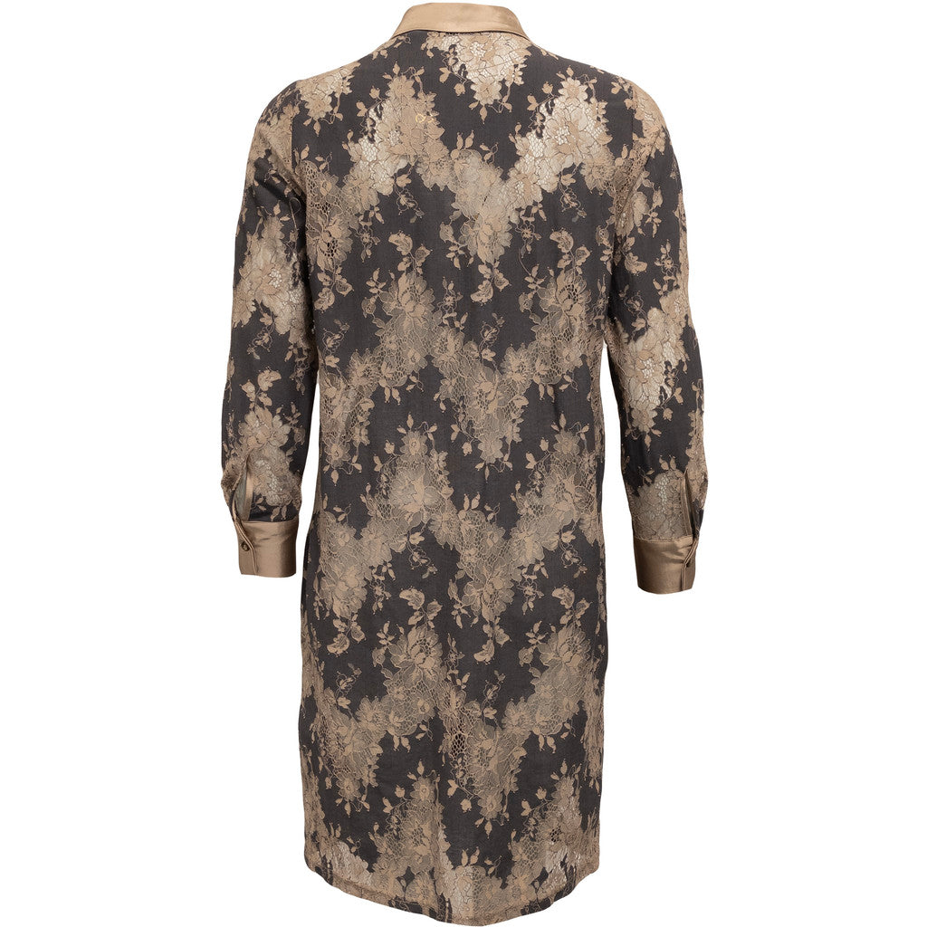 Costamani Laci Long Shirt Shirts Grey/Sand