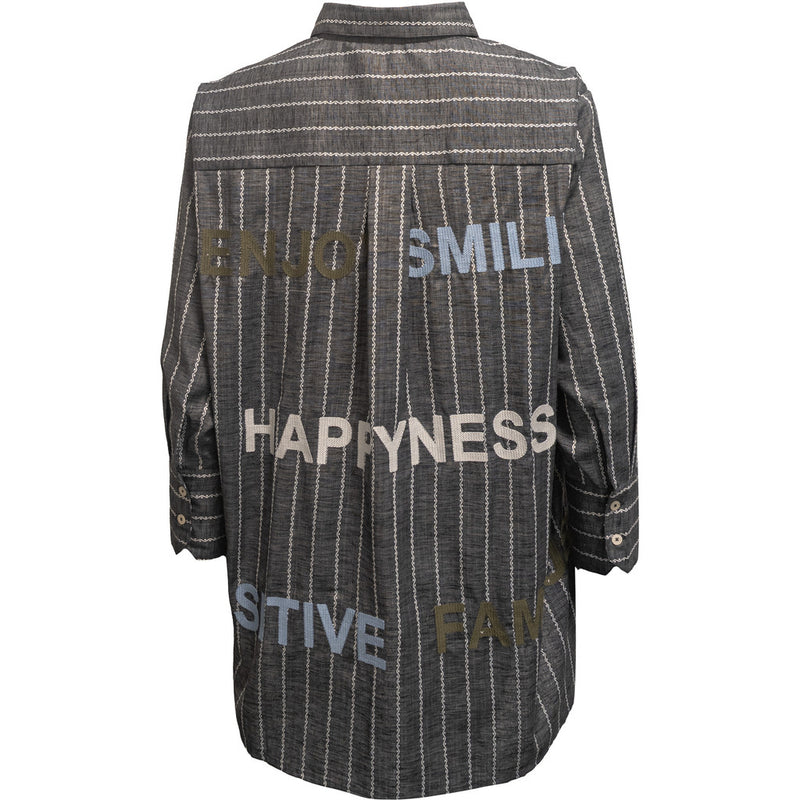 Costamani Letters Shirt Shirts Black