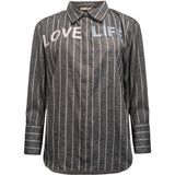 Costamani Letters Shirt Shirts Black