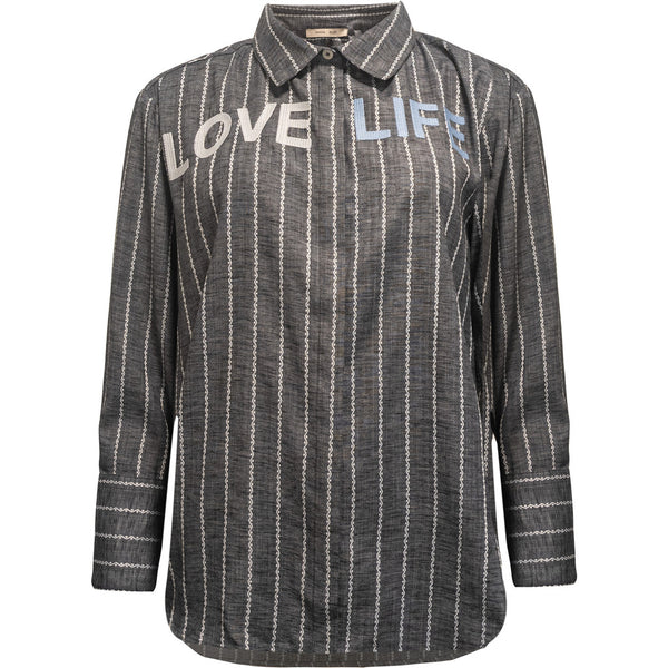 Costamani Letters Shirt Shirts Black