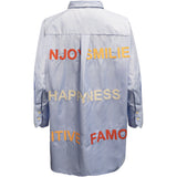 Costamani Letters Shirt Shirts Blue