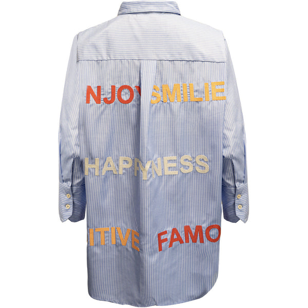 Costamani Letters Shirt Shirts Blue