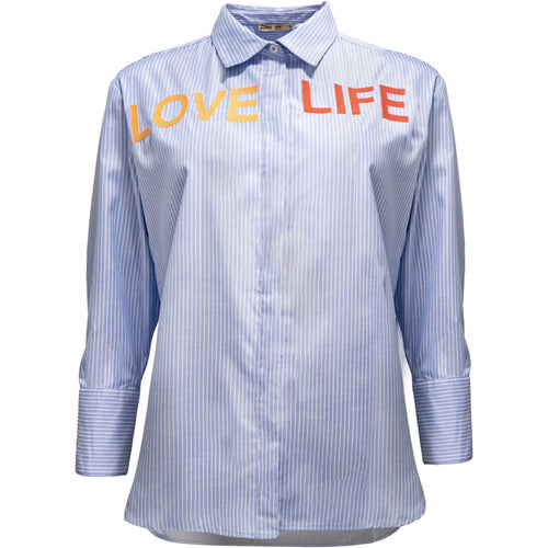Letters Shirt - Blue