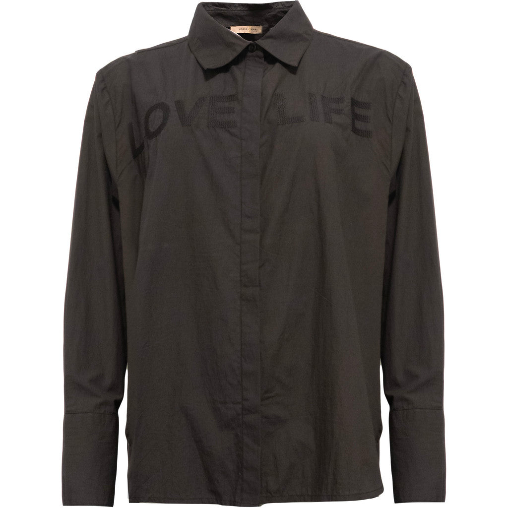 Costamani Letters Shirt Shirts Black