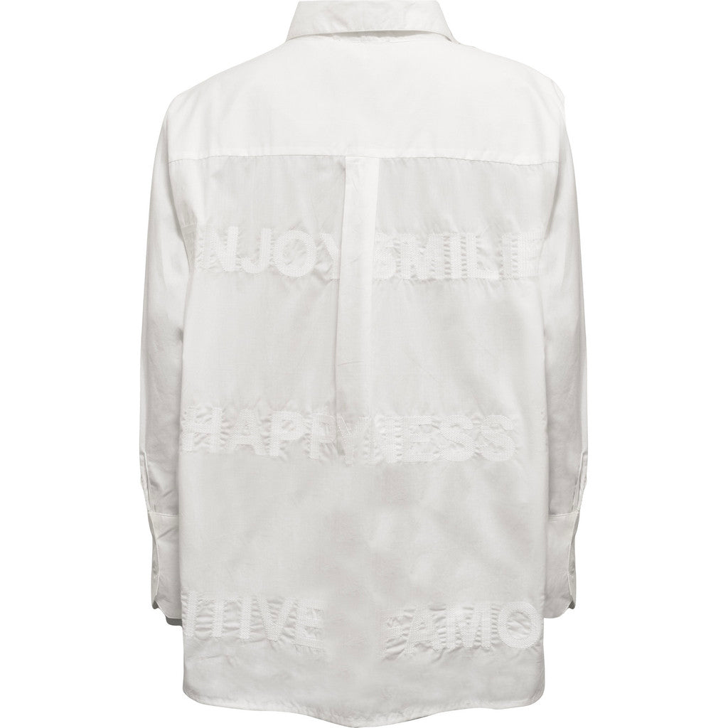 Costamani Letters Shirt Shirts White