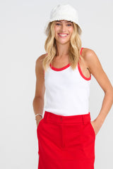 Costamani Love Top Tops White/Red