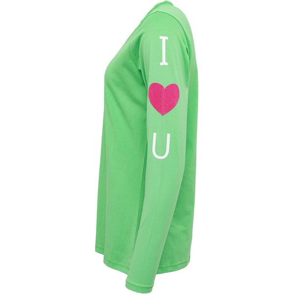 Costamani Love U Tee T-shirts Green W/White