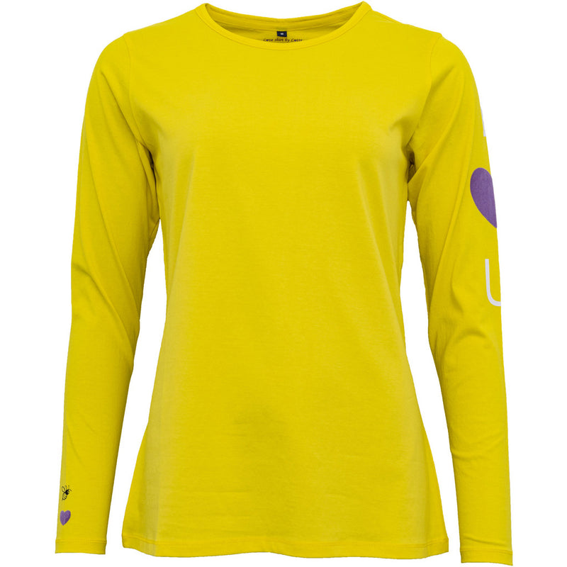 Costamani Love U Tee T-shirts Yellow W/White