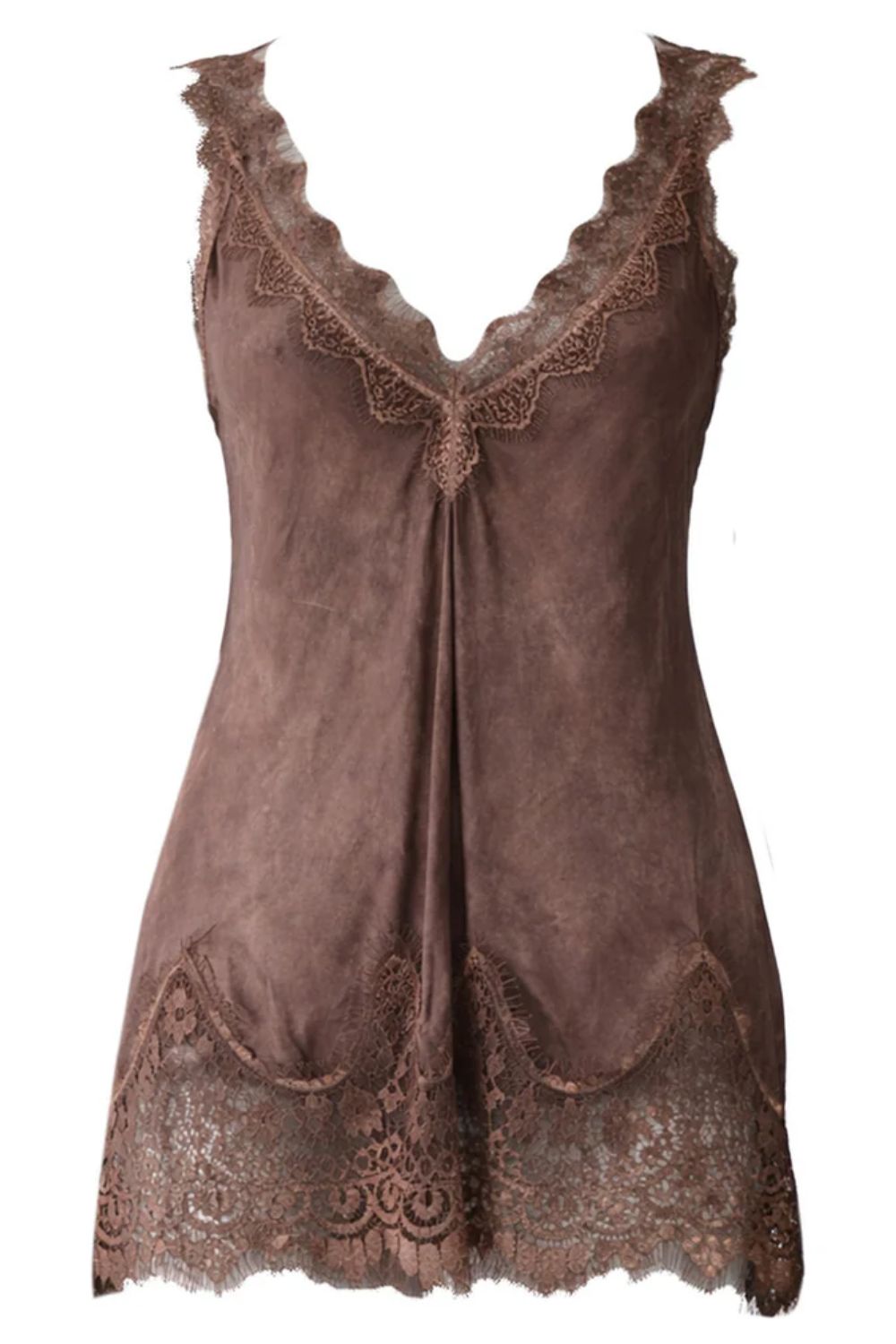 Mila Lace Top - Choco