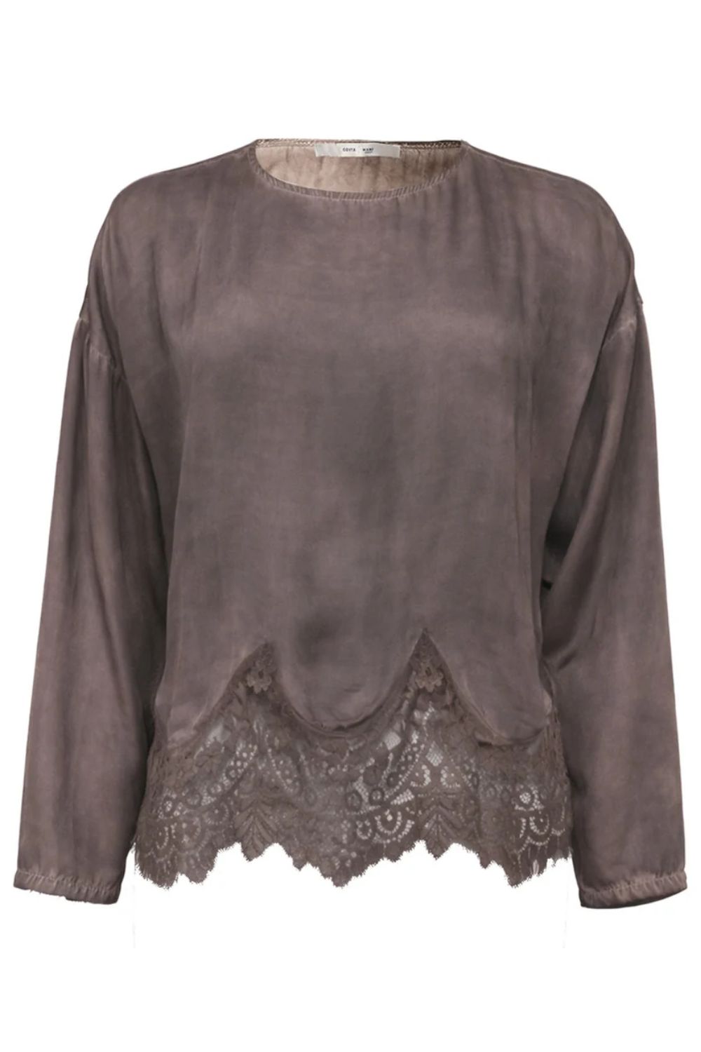 Mila L/S Spetsblus - Choco