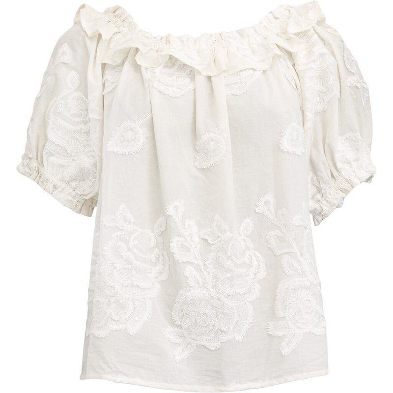 Costamani Miley Off shoulder Blouse Blouse Whisper White/Flower