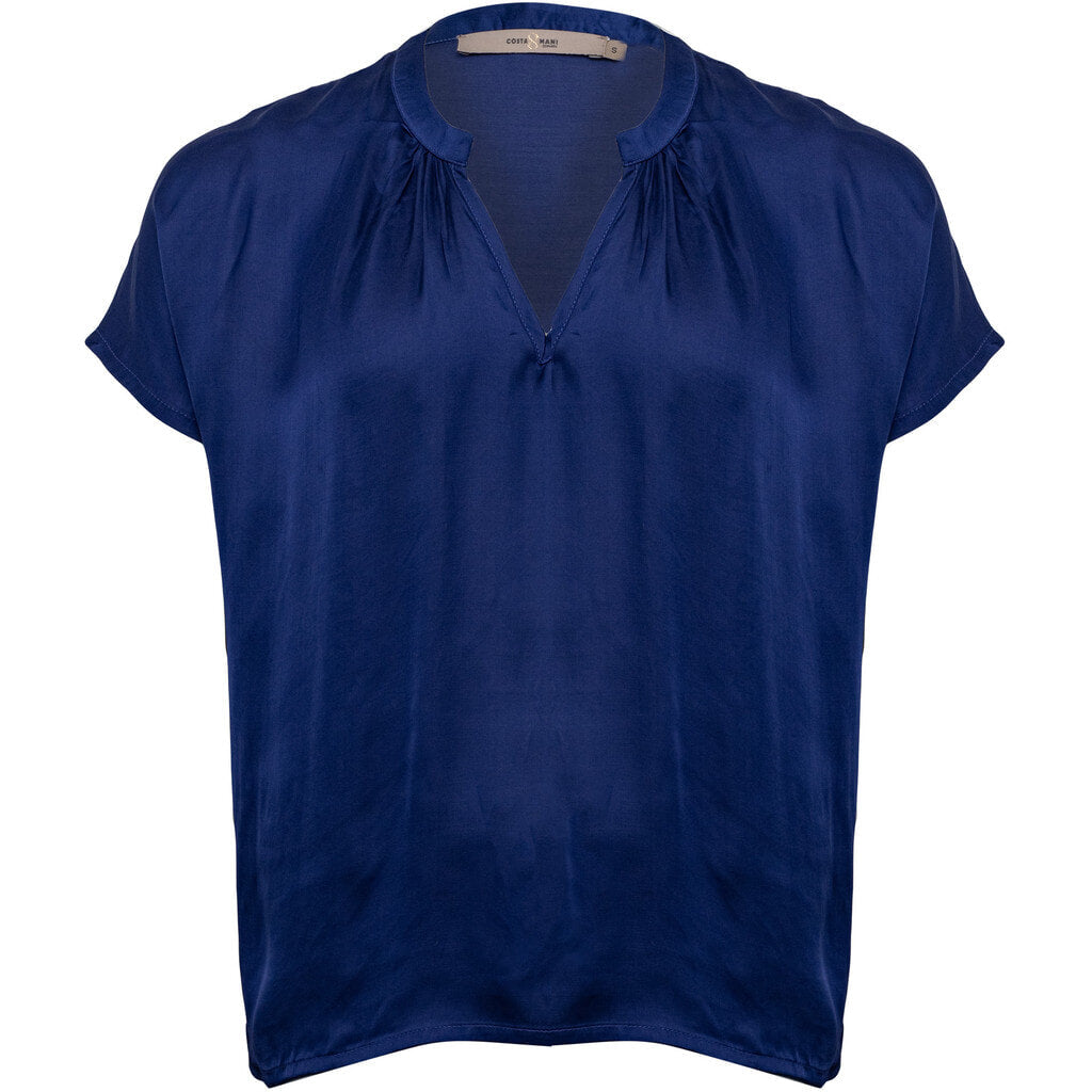 Costamani Mille SS Blouse Blouse Royal blue