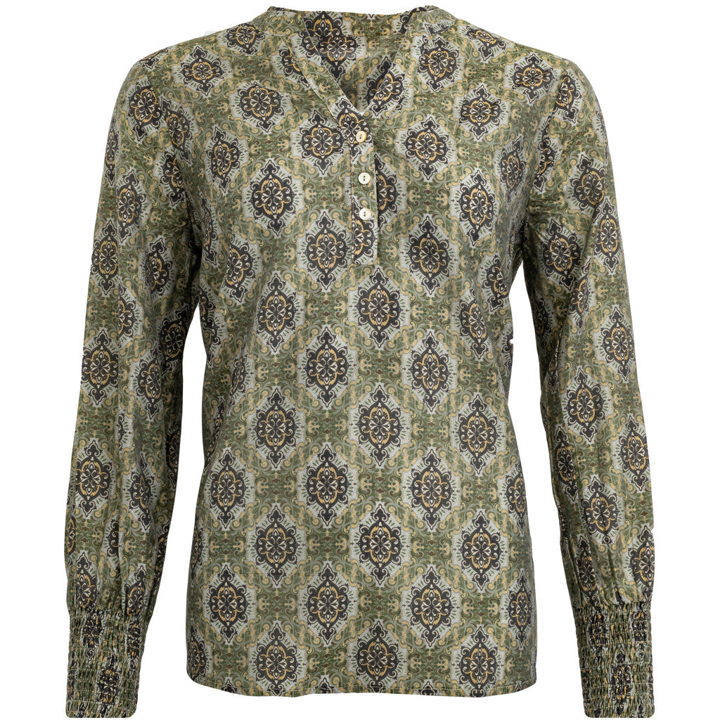 Costamani Plizze Shirt Shirts Army Mix