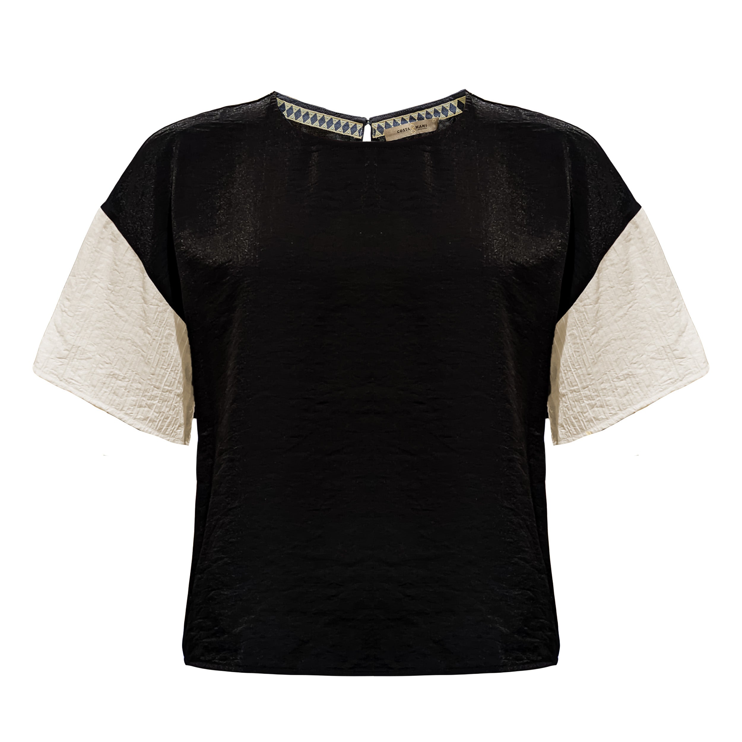 Costamani Prato Blouse Blouse Black/Whisper