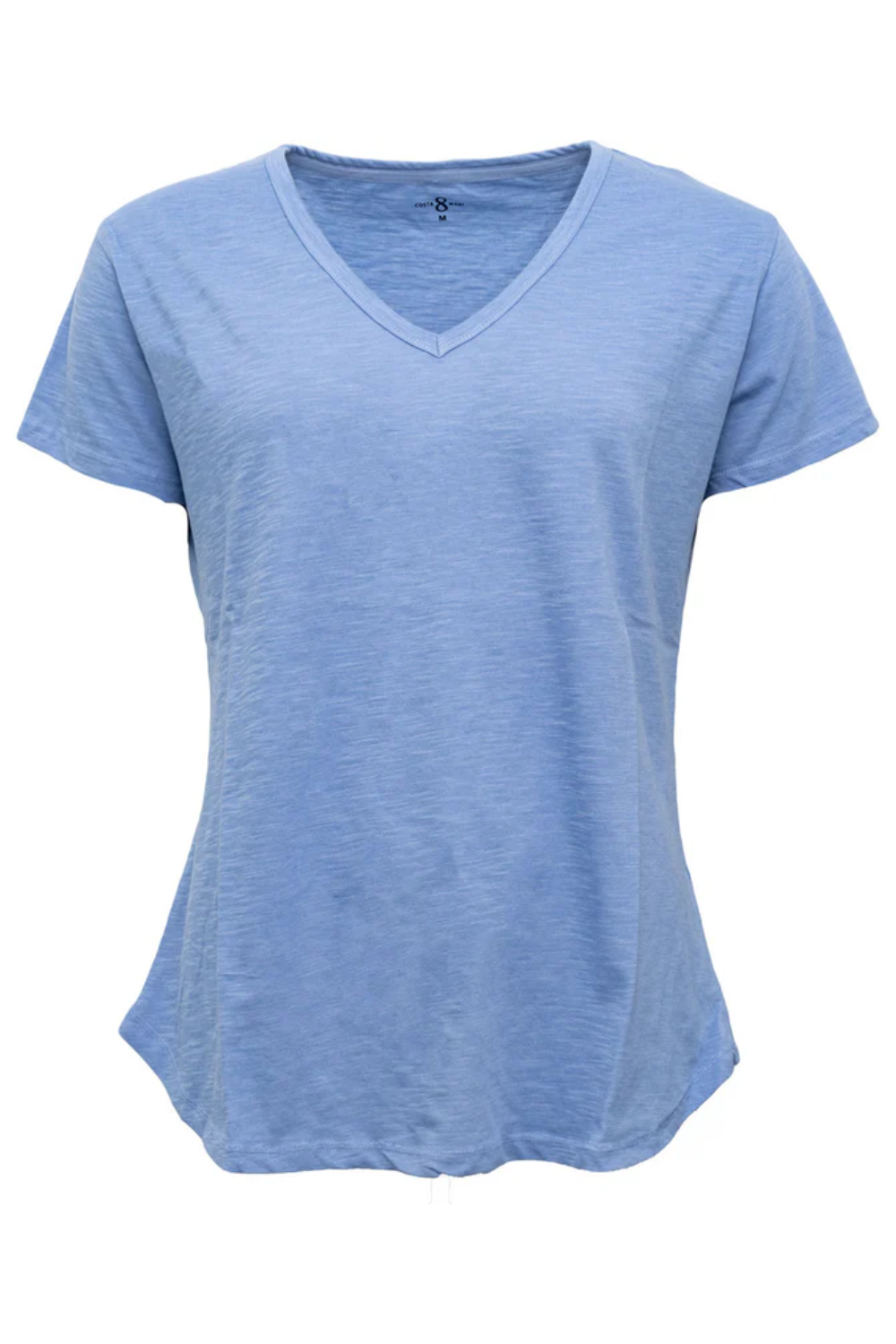 Basic S/S Tee V-neck - Blue
