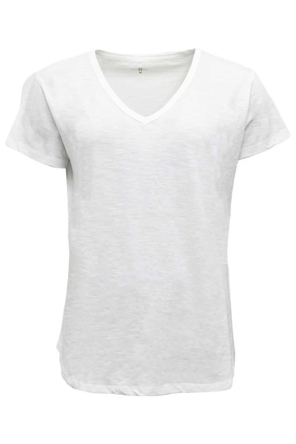 Basic S/S Tee V-neck - White
