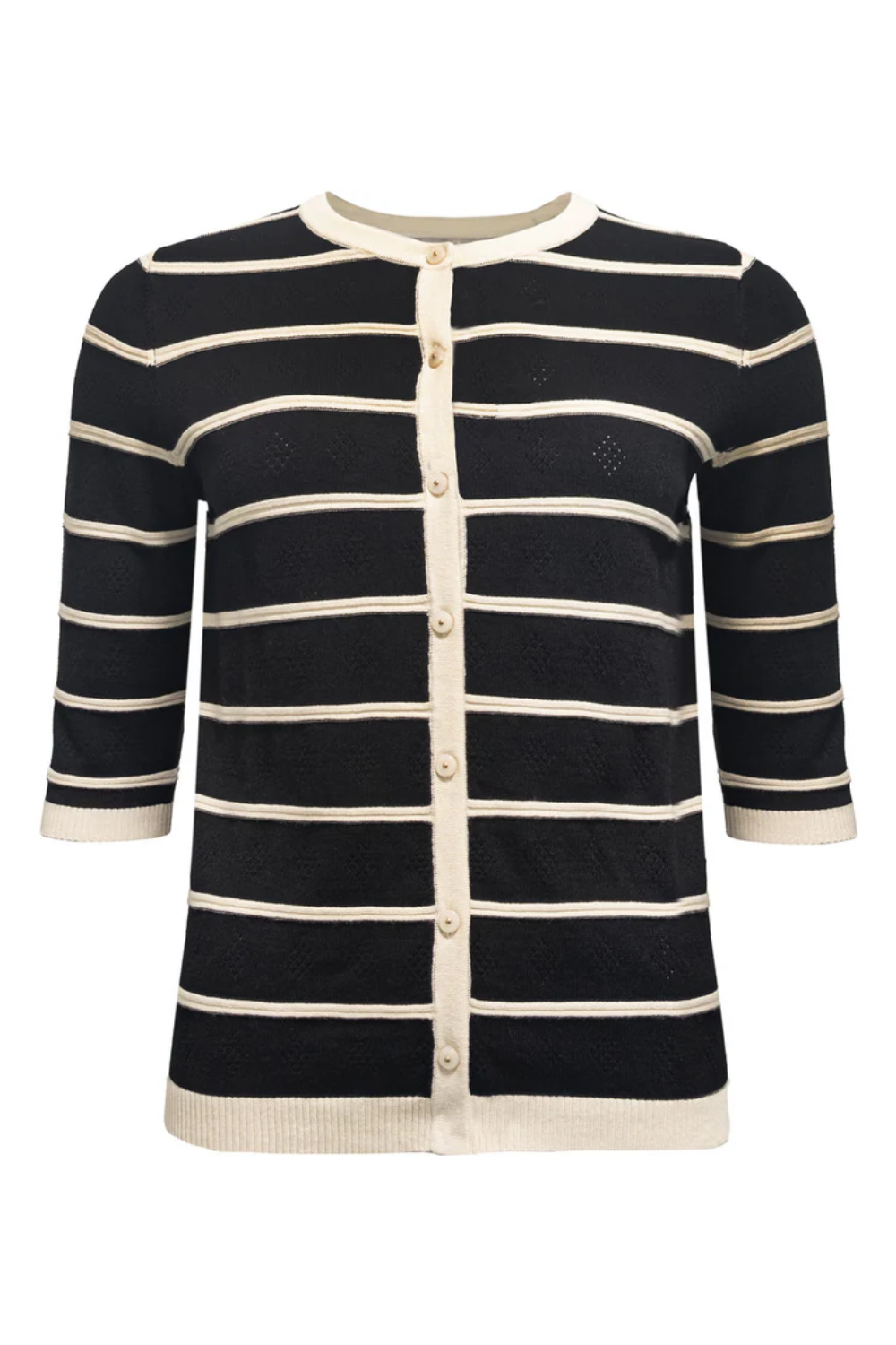 Lilly Cardigan - Black/Whisper