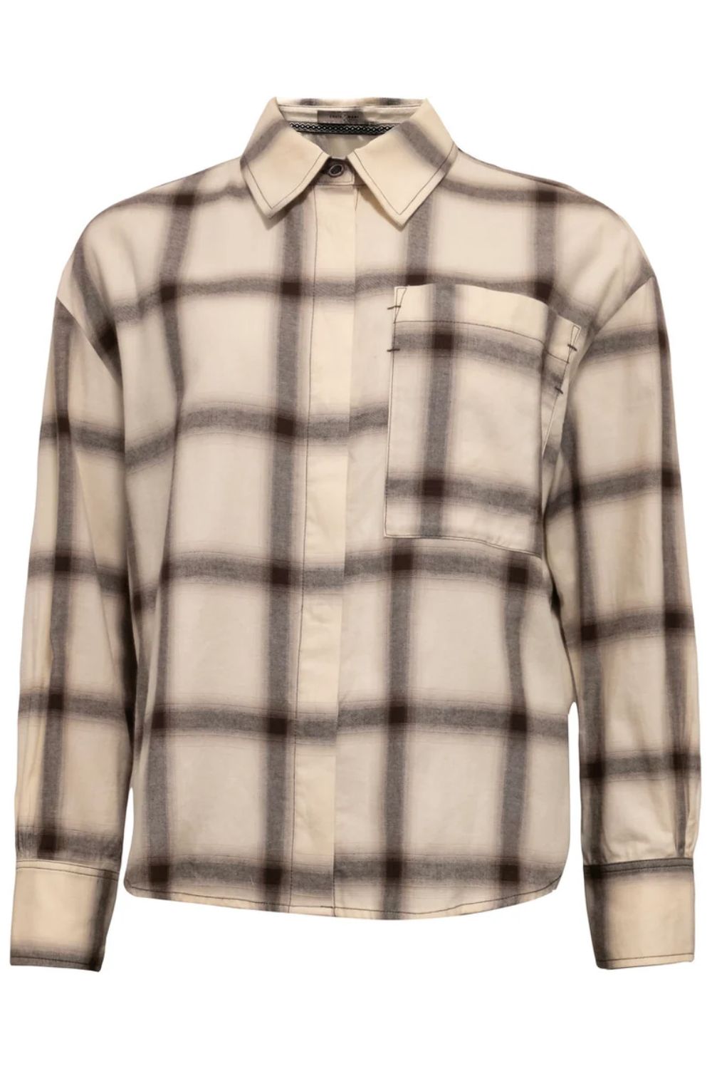 Reid Shirt - Whisper/Choco