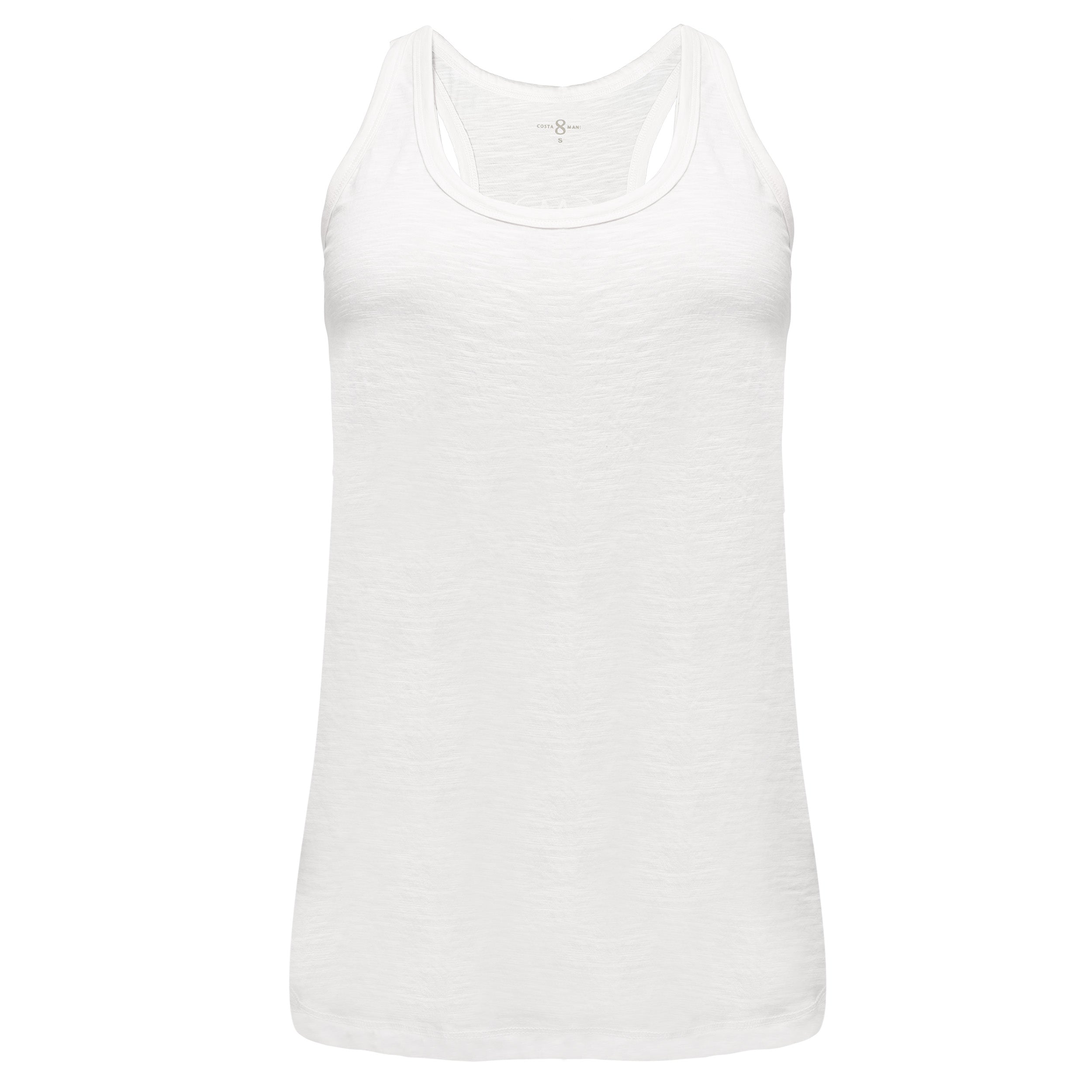 Costamani Racer Top Tops White