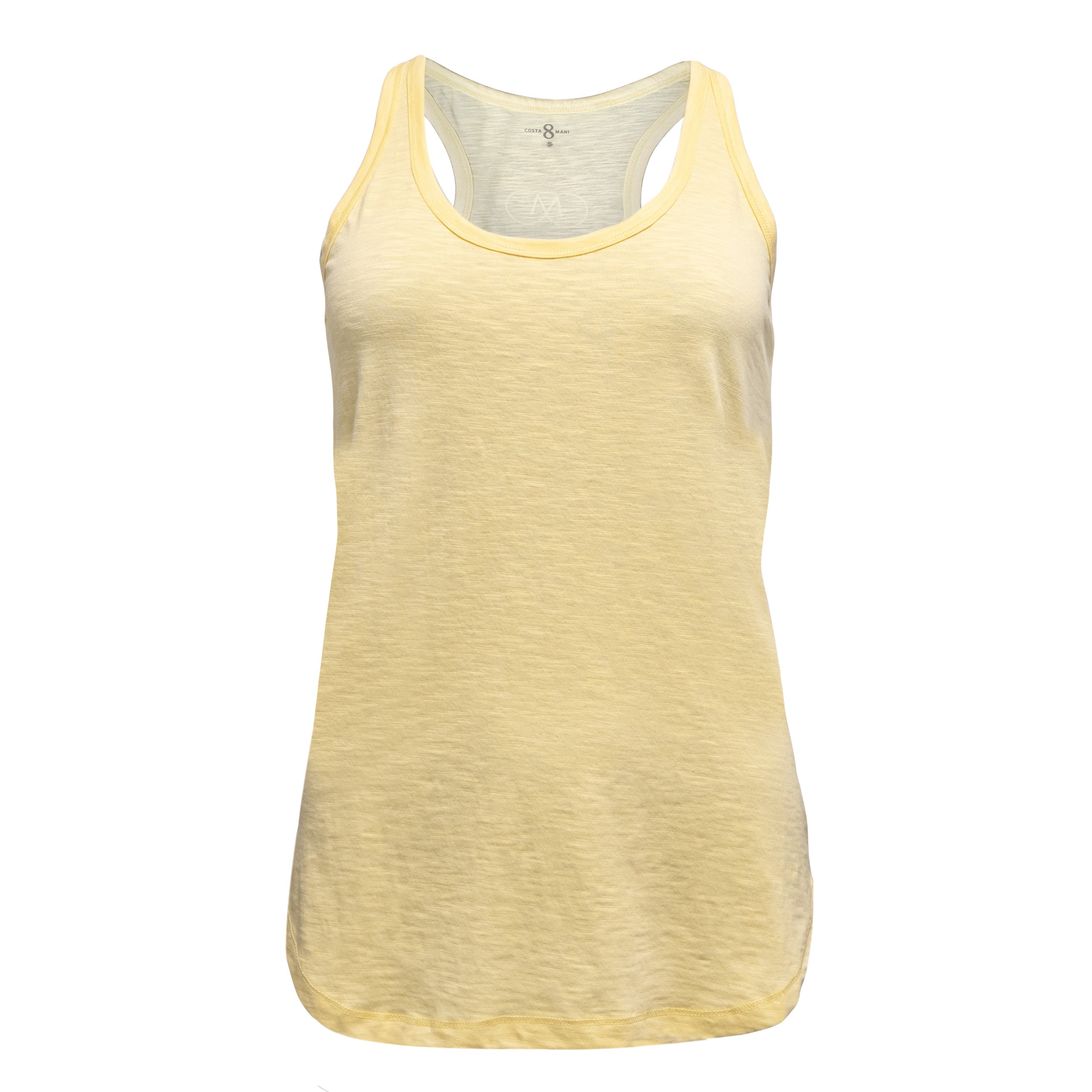 Costamani Racer Top Tops Yellow