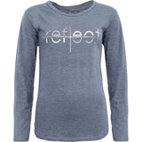 Reflect Tee - Blue W/Silver