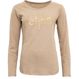 Reflect Tee - Sand W/Gold