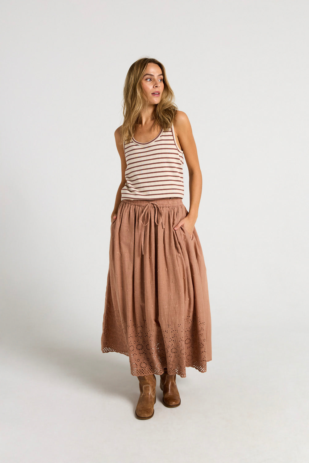 Costamani Sand Skirt Skirts Hazelnut