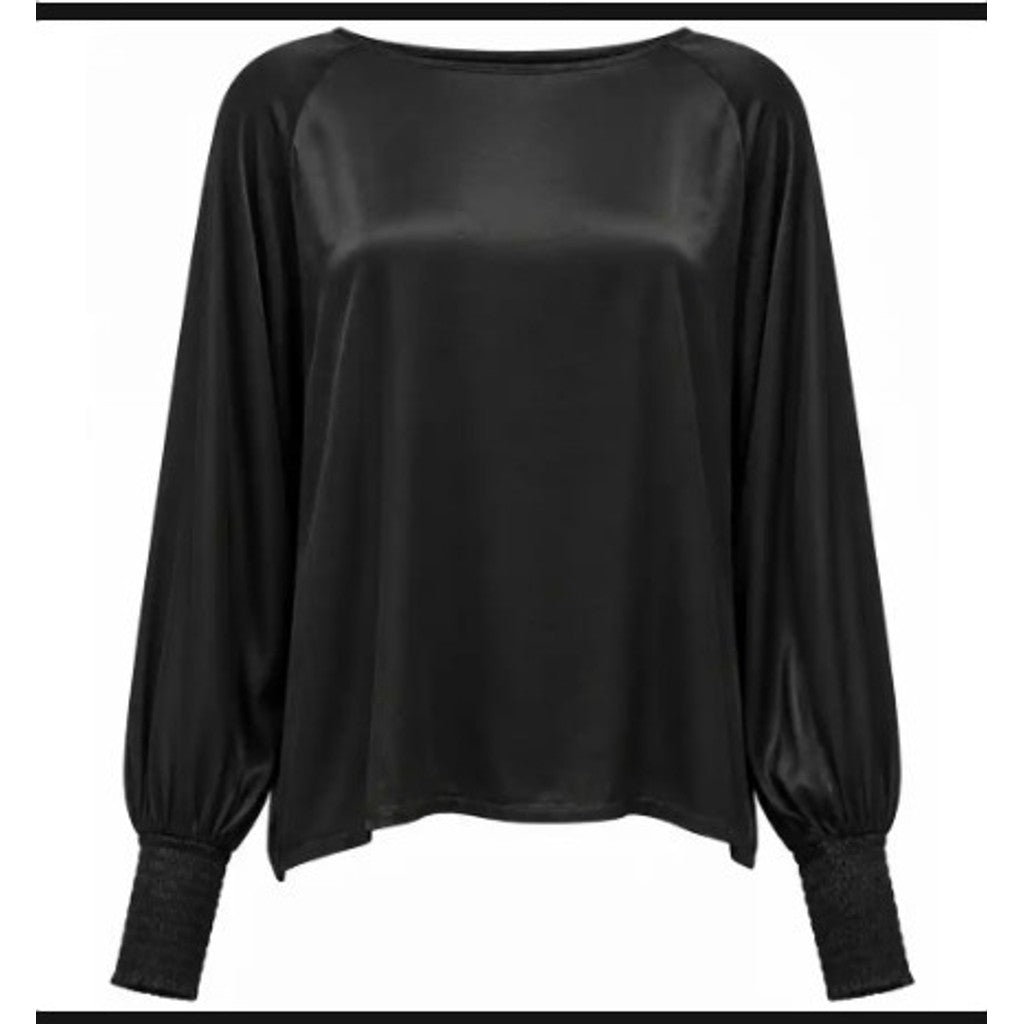 Costamani Satin Blouse Blouse Black