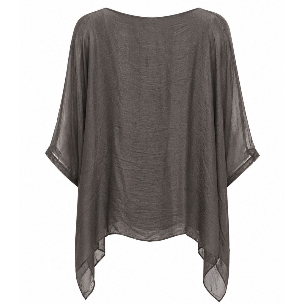 Costamani Silky bat Blouse Blouse Grey