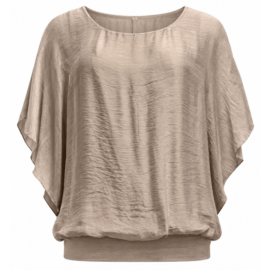 Costamani Silky ss Blouse Blouse Deer