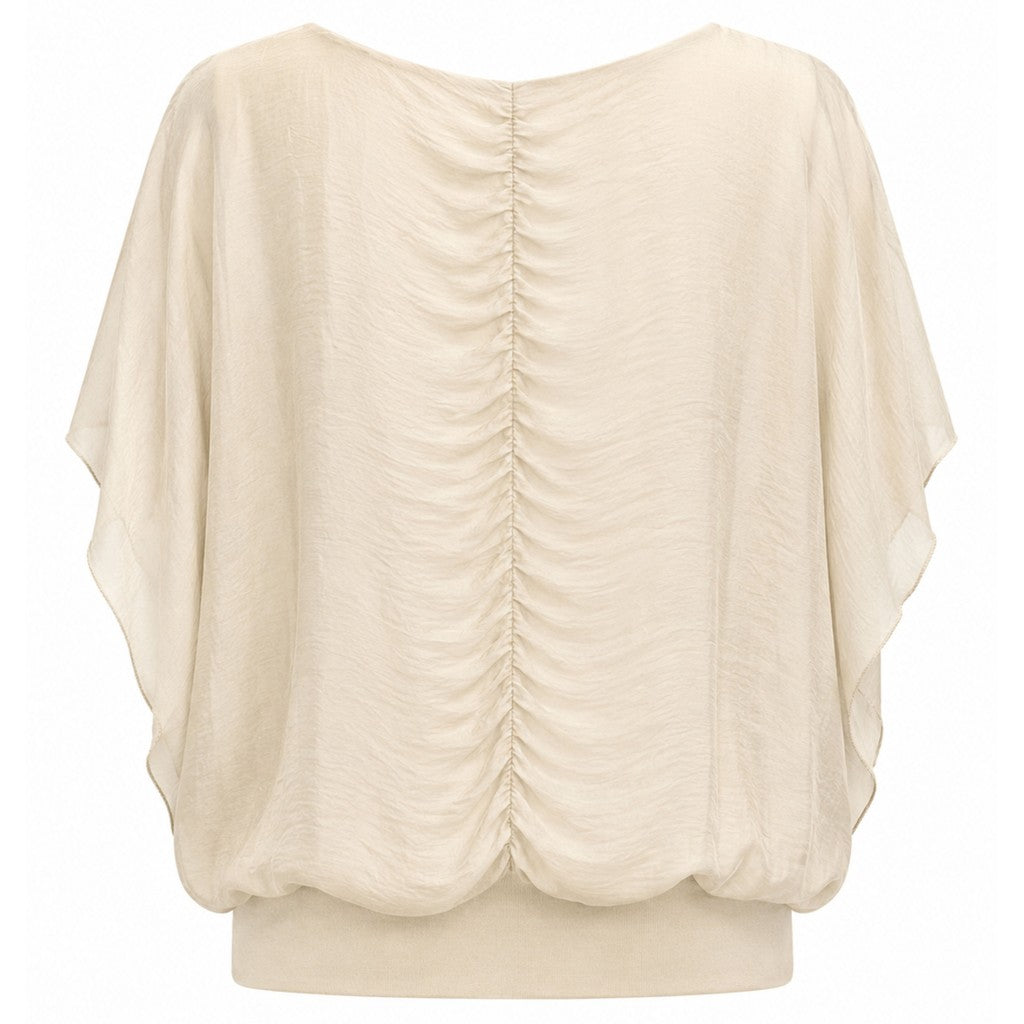 Costamani Silky ss Blouse Blouse Whisper